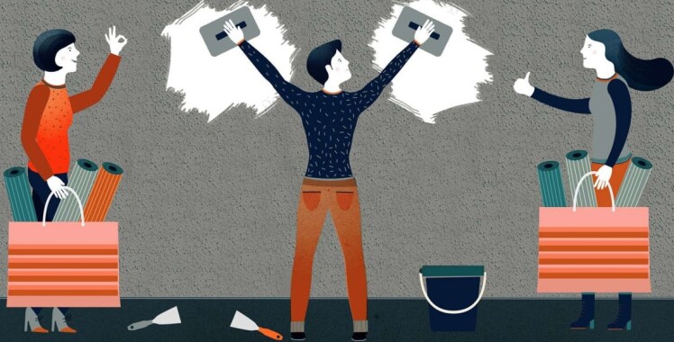 نحوه اندازه گیری ابعاد دیواری برای سفارش کاغذدیواری