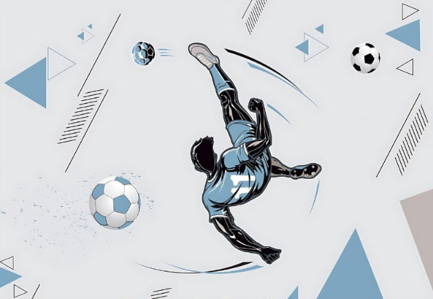  «بوم! ضربه برگردان روی دیوار اتاقت! ⚽ پوستر دیواری فوتبالیست وال‌یو www.wallu.ir پرفروش‌ترین پوستر دیواری اتاق نوجوان و 