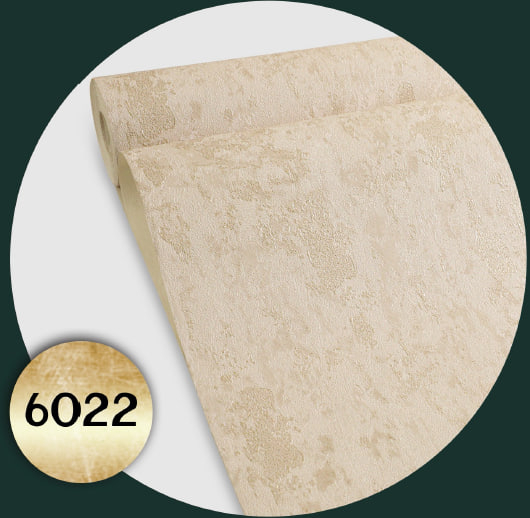  کاغذ دیواری پتینه کرم طلایی قابل شستشو از برند فانتوم کد 6022 قابل شستشو میباشد 