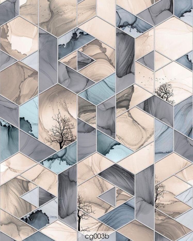 «دیوار لوکس یعنی این! پوستر دیواری هندسی شش‌ضلعی جوهر الکلی وال‌یو www.wallu.ir پرفروش‌ترین پوستر دیواری مدرن و لاکچری ۱